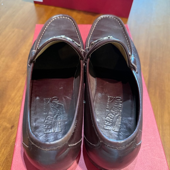 Salvatore Ferragamo “Horse -Bit” Brown Loafer Men’s size 10 pre-owned. - Picture 10 of 10